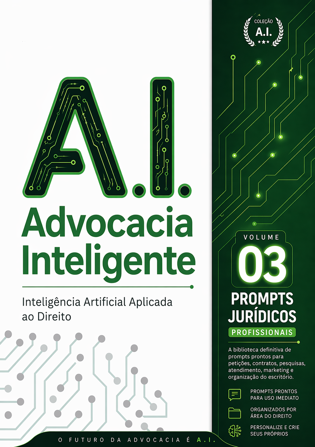 Capa Volume 3 — Prompts Jurídicos Profissionais